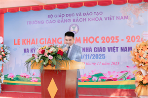 Trường Cao đẳng Bách khoa Việt Nam tổ chức Lễ khai giảng năm học 2025-2026