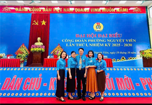 CÔNG ĐOÀN TRƯỜNG CAO ĐẲNG BÁCH KHOA VIỆT NAM THAM DỰ ĐẠI HỘI ĐẠI BIỂU CÔNG ĐOÀN PHƯỜNG NGUYỆT VIÊN