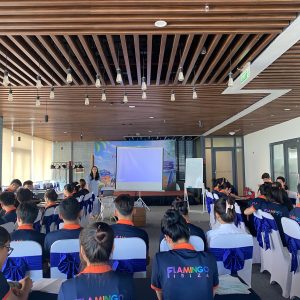 Sinh viên VCST được đào tạo và “truyền lửa” trong quá trình thực tập sinh tại Flamingo Resort Hải Tiến